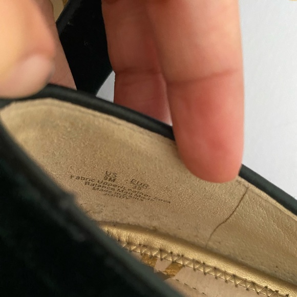 Sam Edelman Dark Green Velvet Loafer Shoes Size 9M - Picture 6 of 8